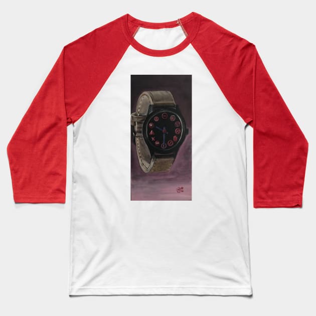 Stopwatch Baseball T-Shirt by ManolitoAguirre1990